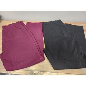 Worthington Womens Stretch Pull-On Straight Leg Dress Slacks Size 1X